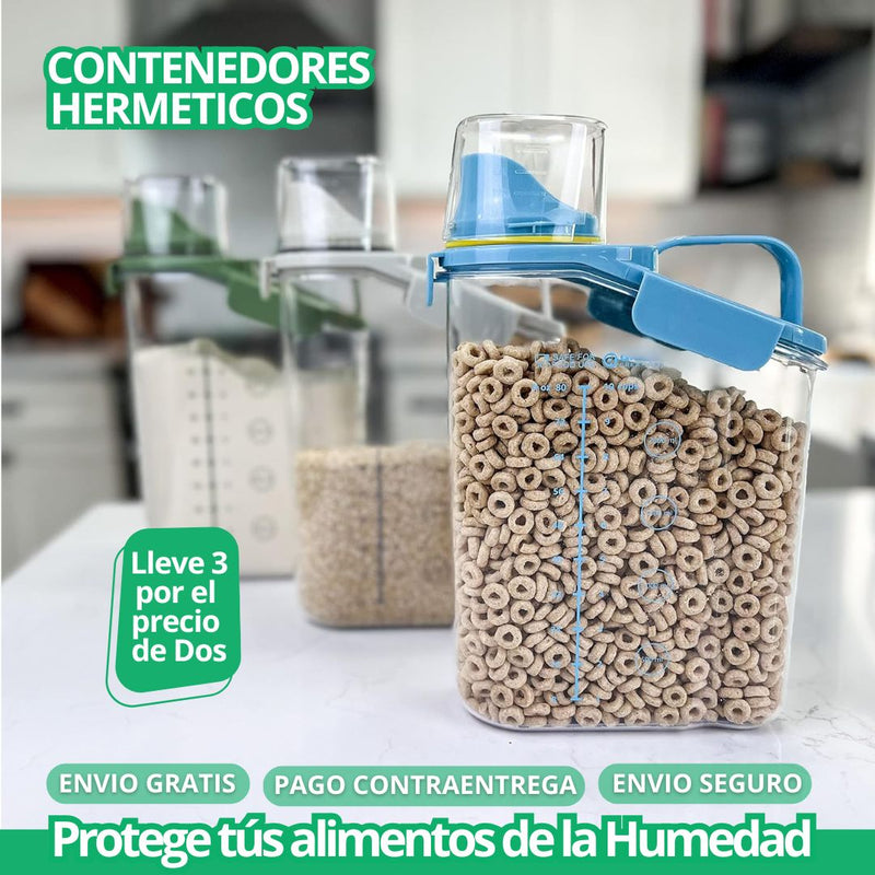OFERTA X 3 CONTENEDORES HÉRMETICOS